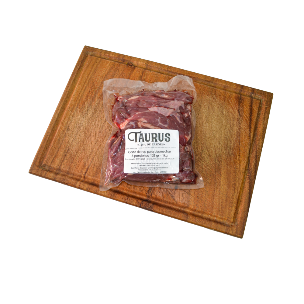 Corte para desmechar - Res - 1000 gr - Corte marinado - Porcionado